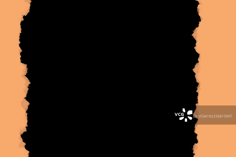 橙色撕裂纸张背景模板图片素材