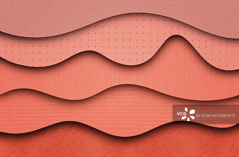 抽象珊瑚分层海浪背景，带有纹理表面图片素材