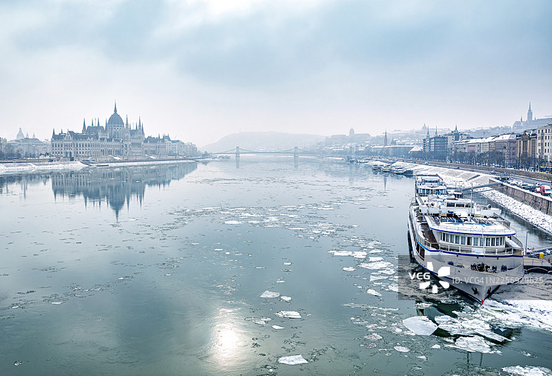 冰封的布达佩斯图片素材
