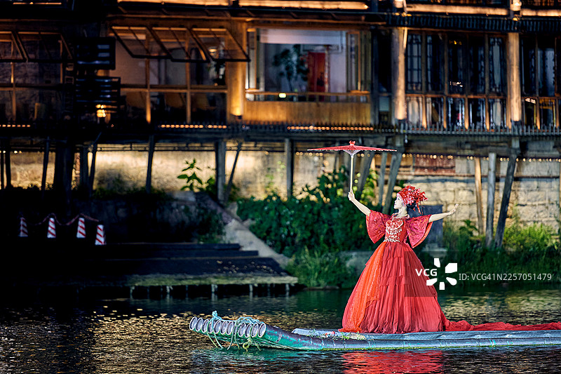 中国湖南省凤凰古城图片素材