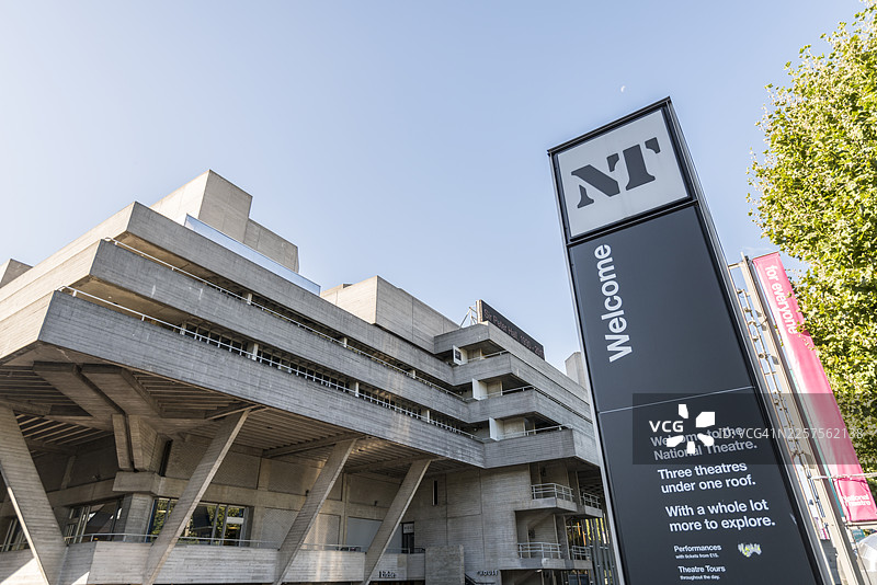 伦敦南岸的国家剧院图片素材