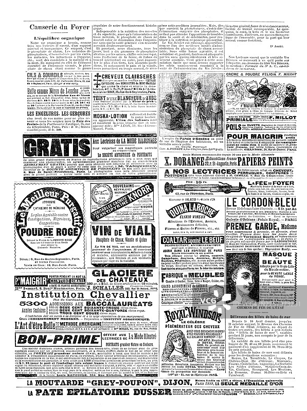 法国分类广告 - 19世纪末图片素材