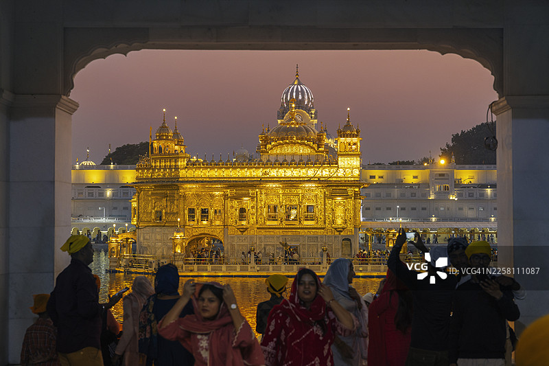 印度阿姆利则金庙图片素材
