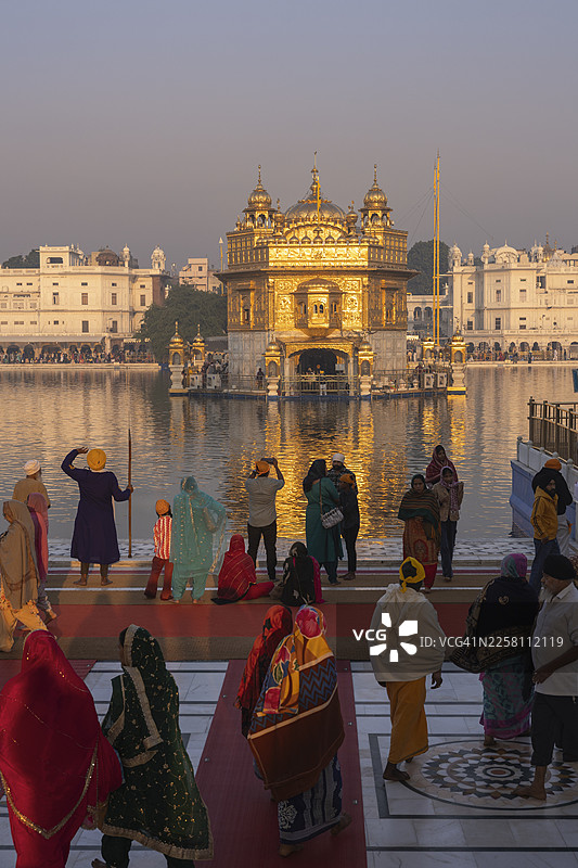 印度阿姆利则金庙图片素材