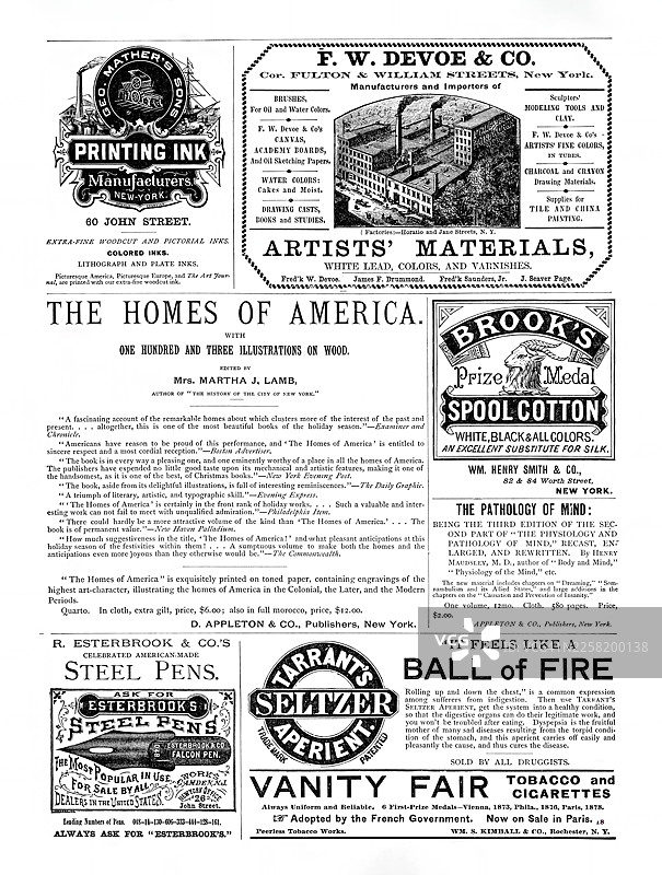 19世纪分类广告图片素材