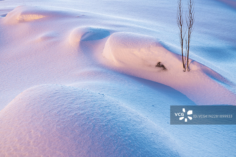 雪景，索罗亚，芬马克，挪威，2019年2月图片素材