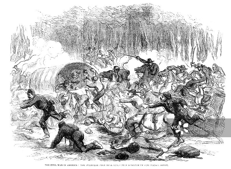 美国内战 - 牛奔河战役图片素材