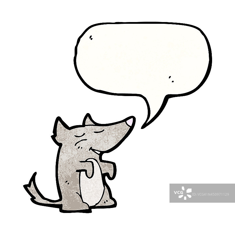 小狼卡通图片素材