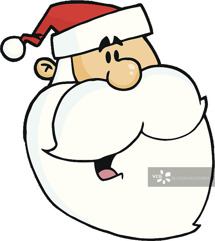 快乐的圣诞老人头像图片素材