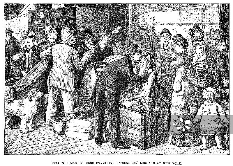 纽约海关大楼图片素材