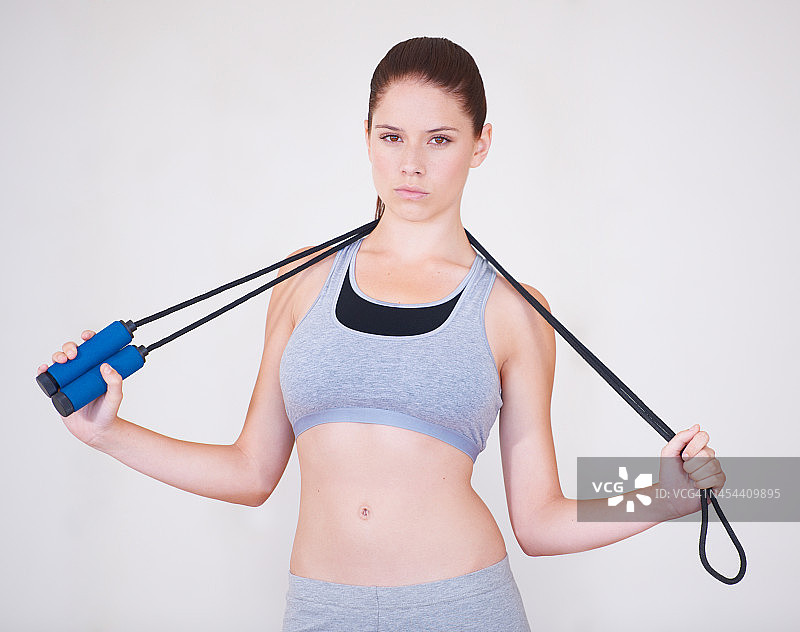 认真对待跳绳！图片素材