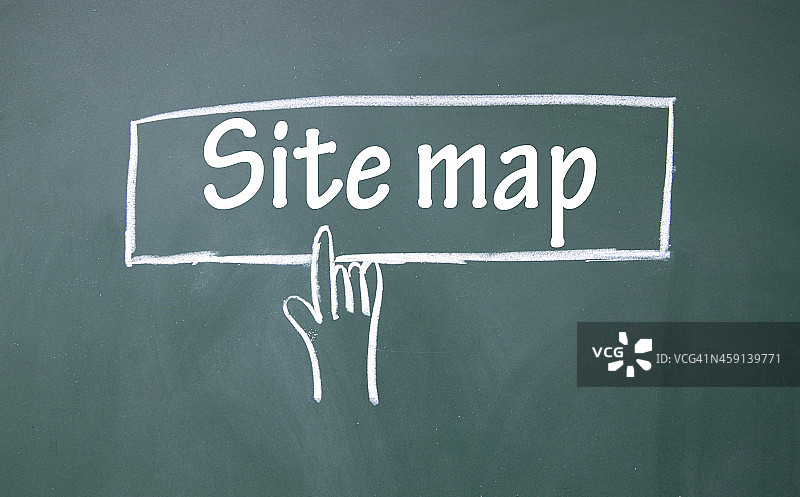 抽象手指点击站点地图标志图片素材