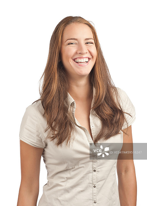 开朗的年轻女子图片素材