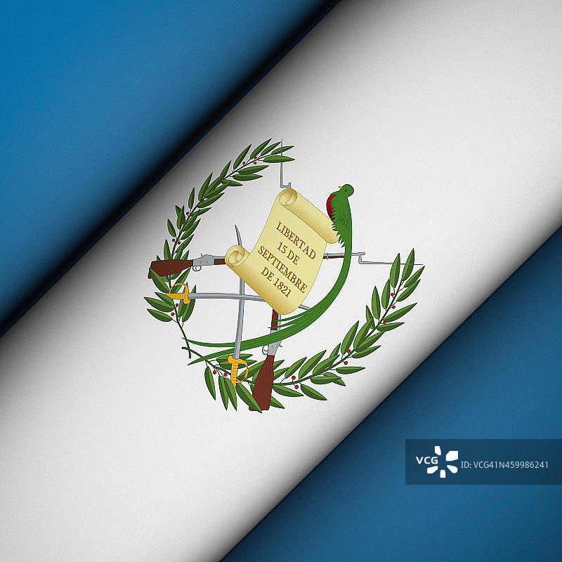 危地马拉标志性旗帜图片素材