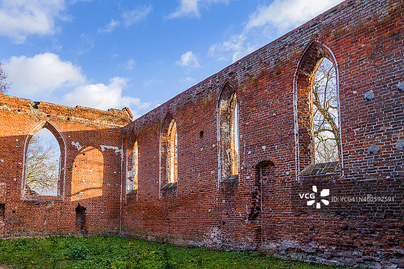 哥特式教堂遗址图片素材