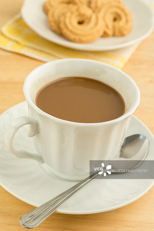 咖啡杯和饼干图片素材