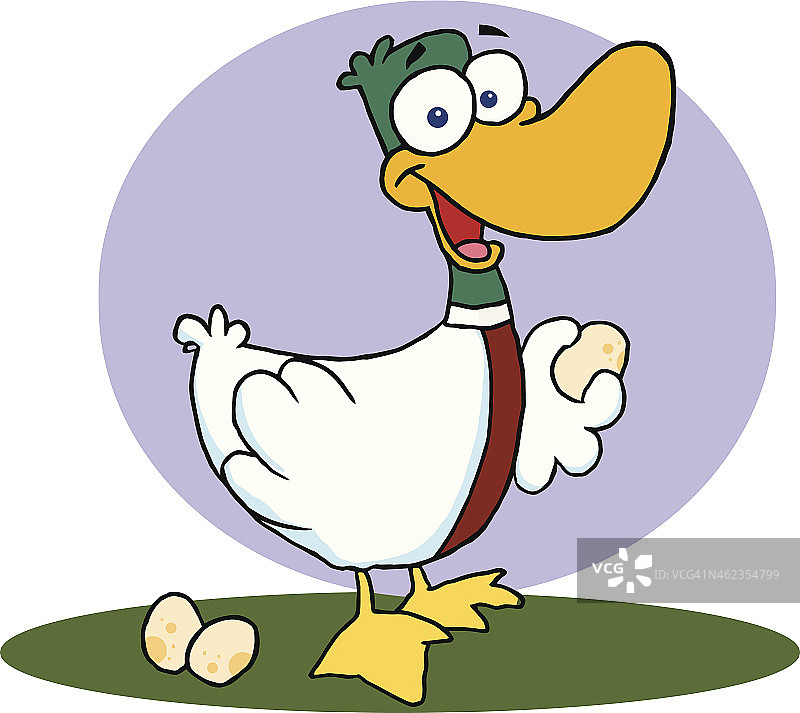 鹅拿着鸡蛋图片素材