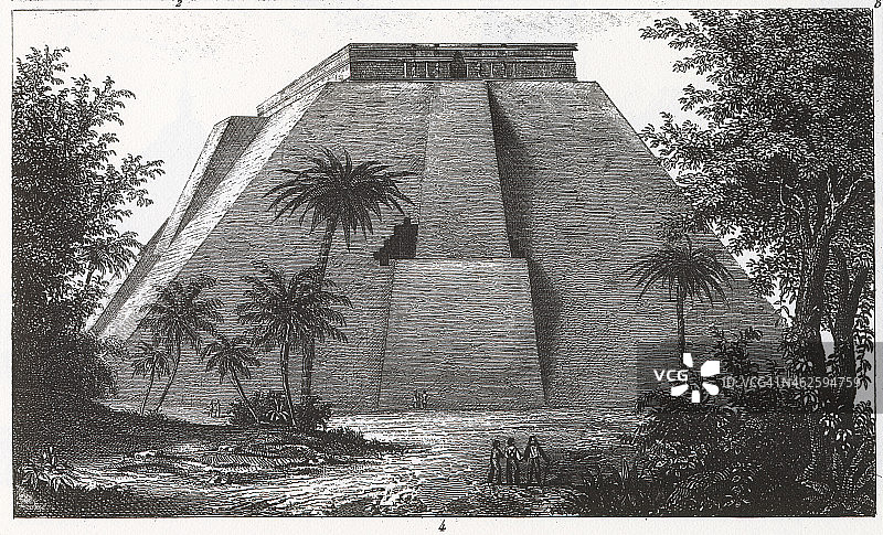 雕刻：玛雅建筑图片素材