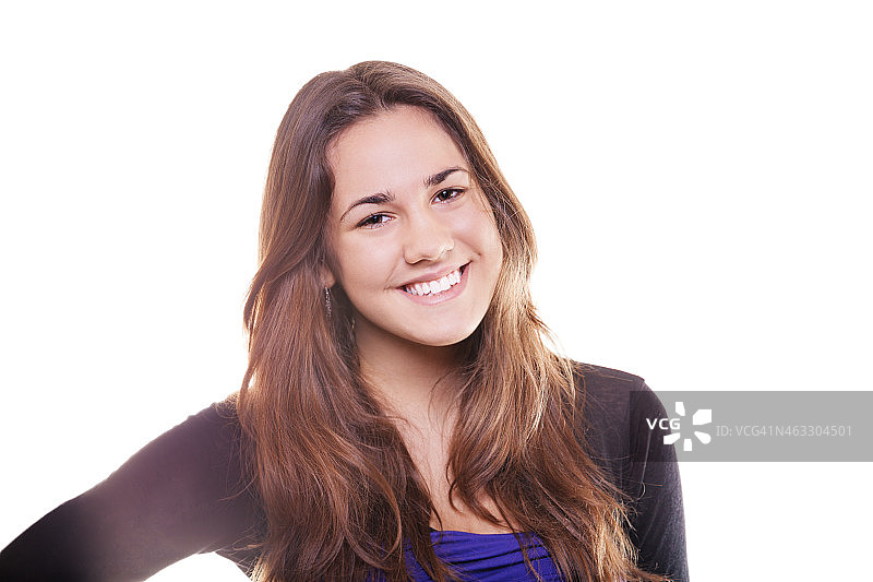 微笑的少女图片素材