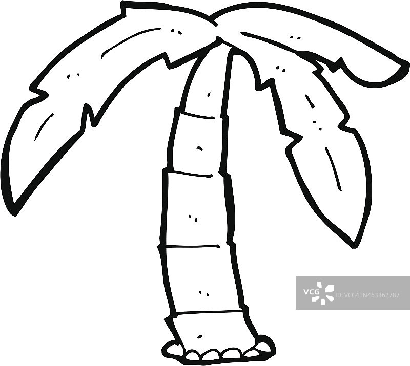 卡通棕榈树图片素材