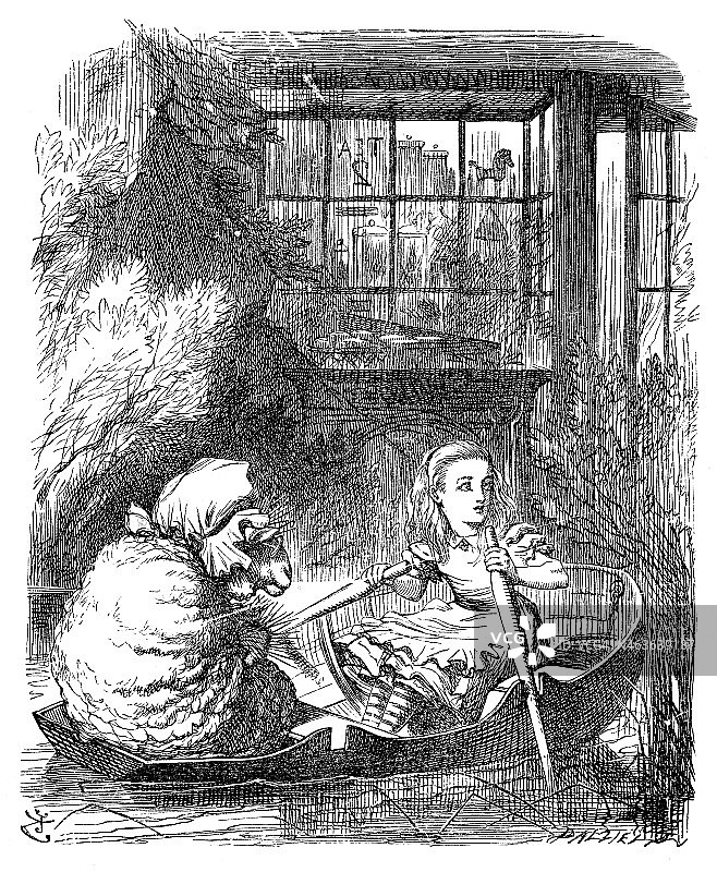 爱丽丝镜中奇遇记图片素材