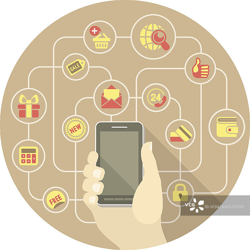 在线购物概念图片素材