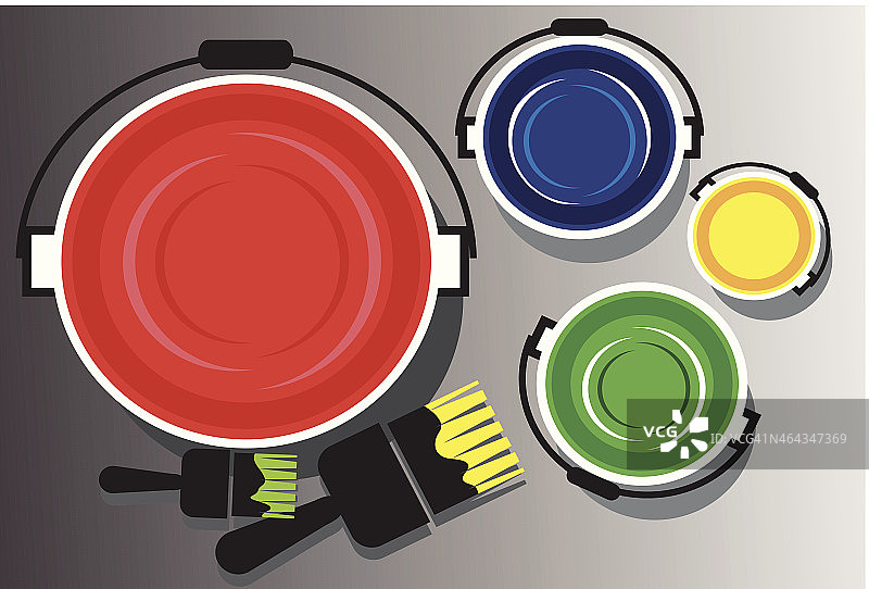 颜料和画笔图片素材