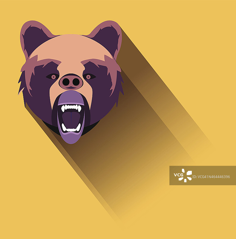 愤怒的熊图片素材
