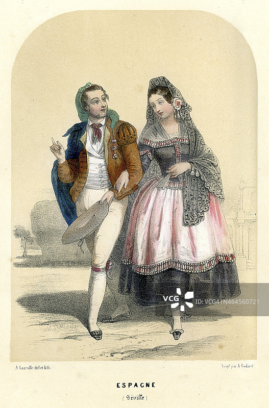 塞维利亚传统服饰图片素材