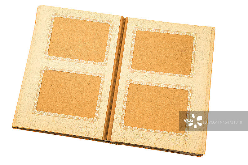 打开的旧相册图片素材