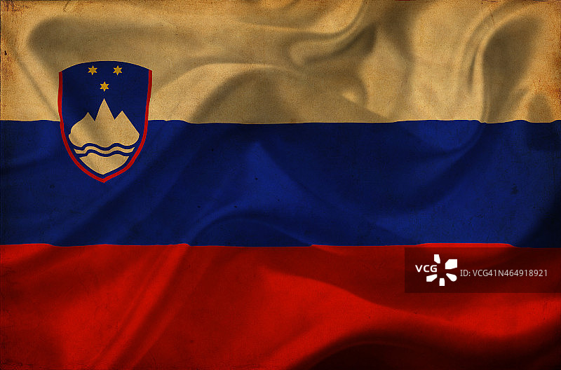 挥舞的斯洛文尼亚国旗图片素材