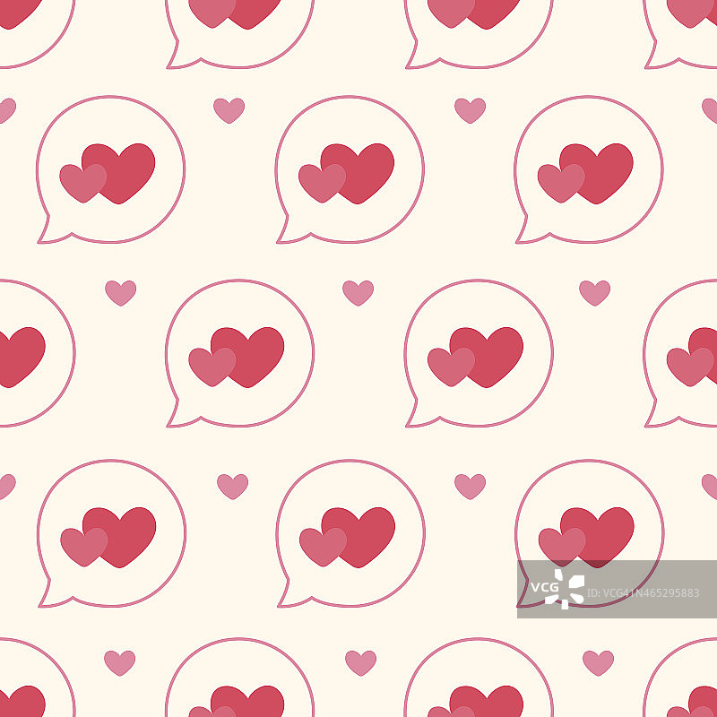 心形无缝图案图片素材
