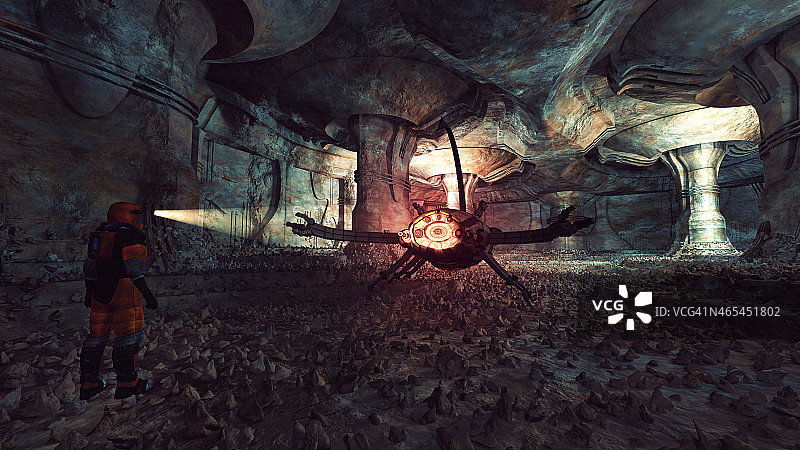 古代火星外星文物，蝎子，危险，动物图片素材