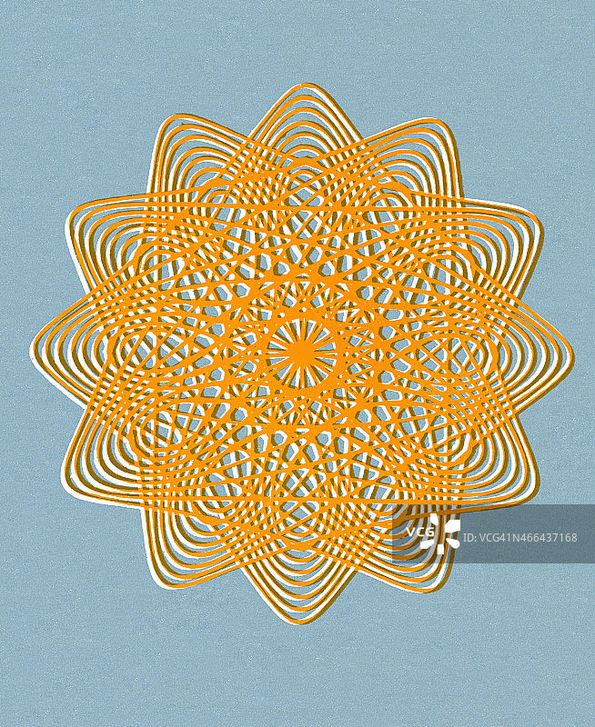 橙色螺线花图片素材