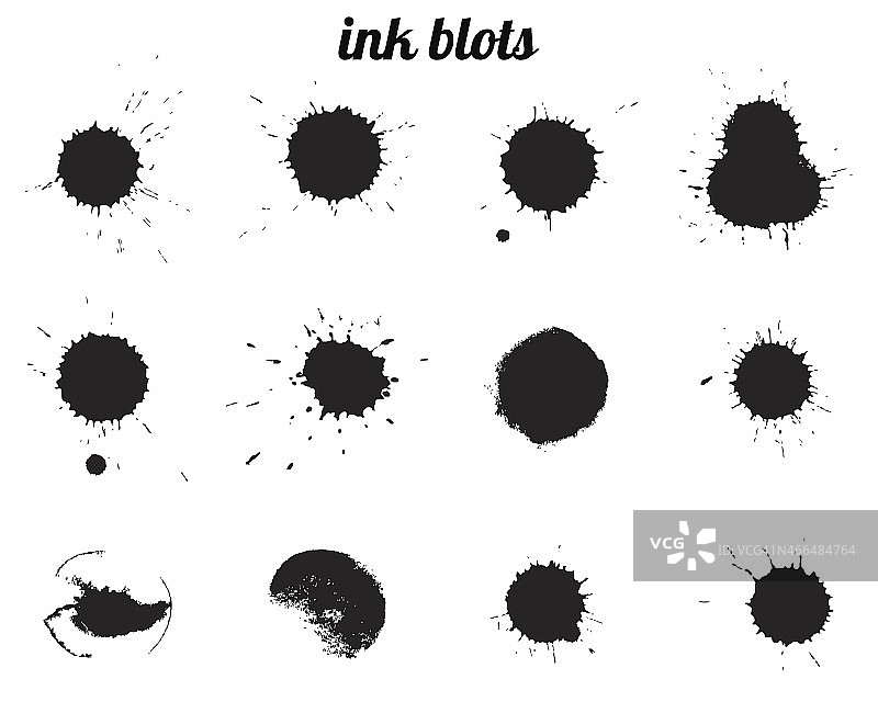 墨迹飞溅图片素材