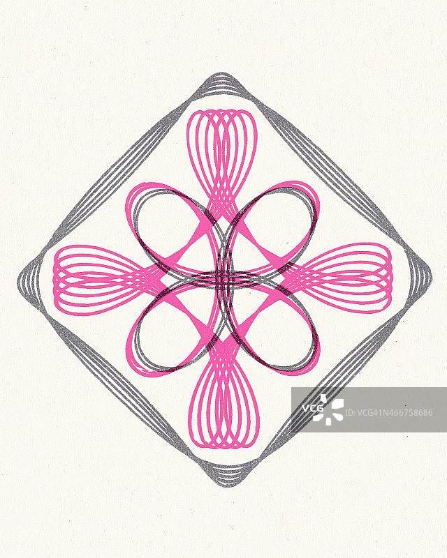 钻石中的粉色线条设计图片素材