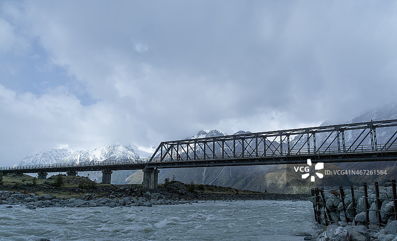 库克山胡克河大桥图片素材