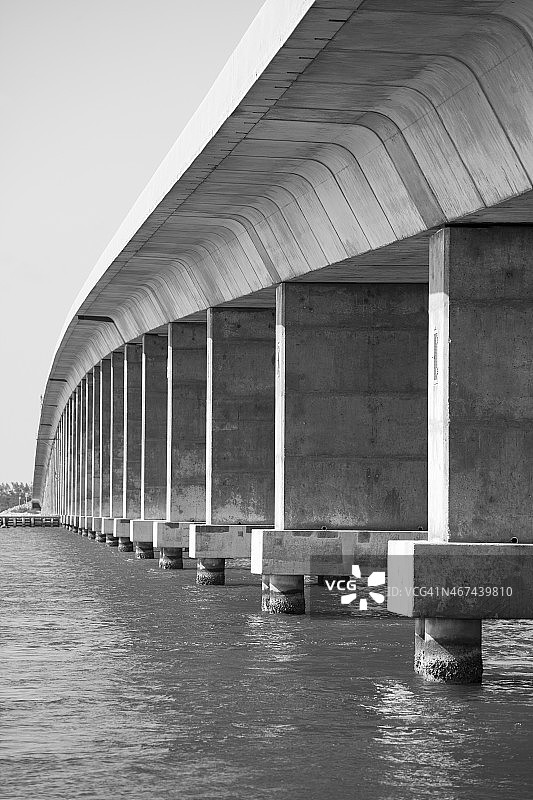 佛罗里达州和基韦斯特七英里大桥图片素材