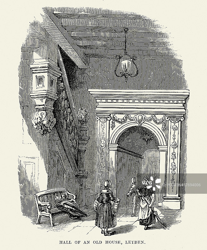 莱顿老房子大厅图片素材