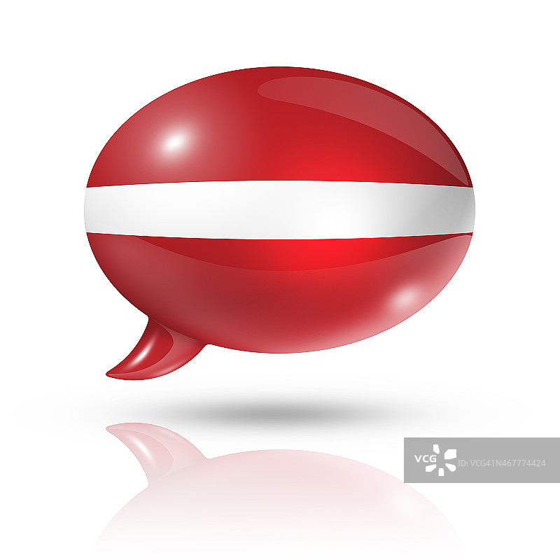 拉脱维亚国旗对话气泡图片素材