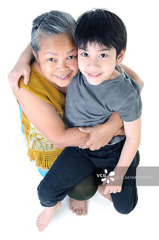 祖母和她的孙辈图片素材