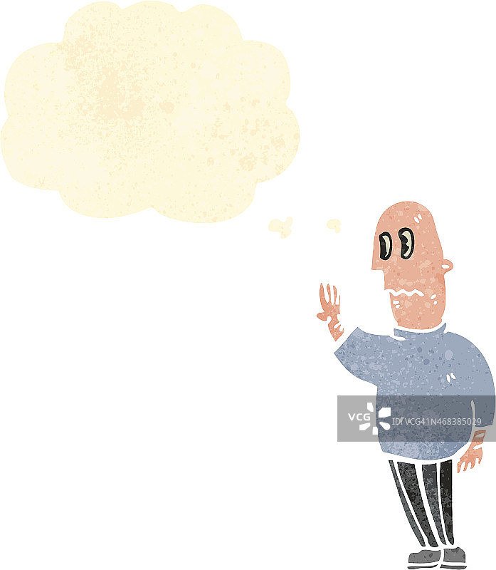 卡通紧张的人图片素材