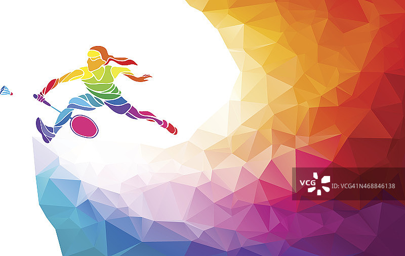 羽毛球运动邀请海报或宣传单背景，带空白区域图片素材