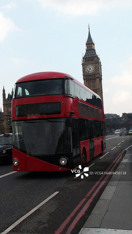 Big Ben与伦敦交通巴士图片素材