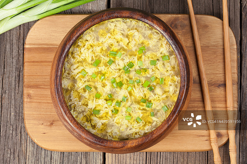 健康亚洲传统美食蛋花汤图片素材