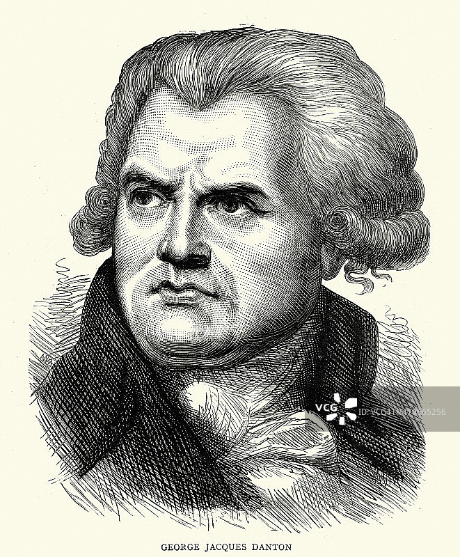 法国革命家乔治·丹东肖像图片素材