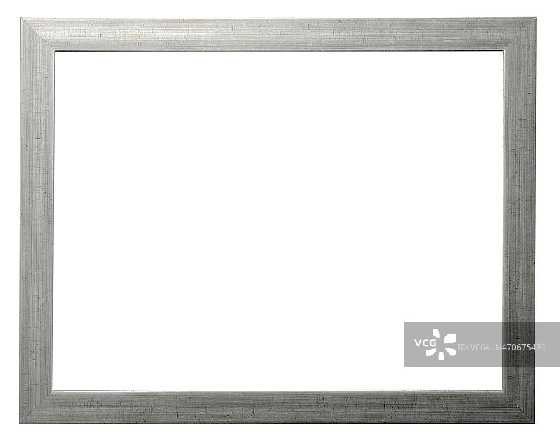 银色风景相框图片素材