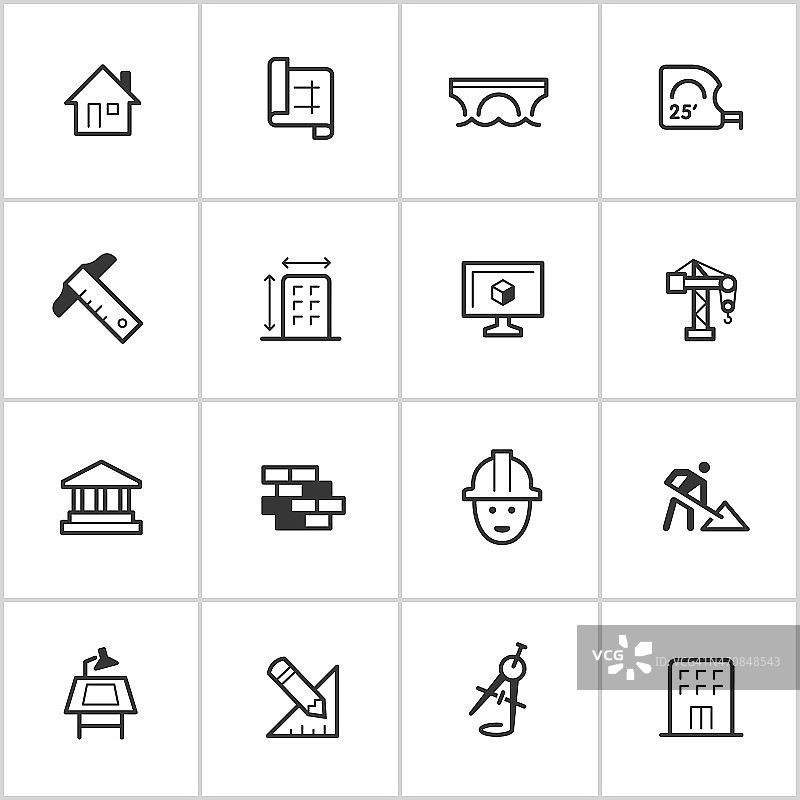 建筑与设计标志——墨迹系列图片素材