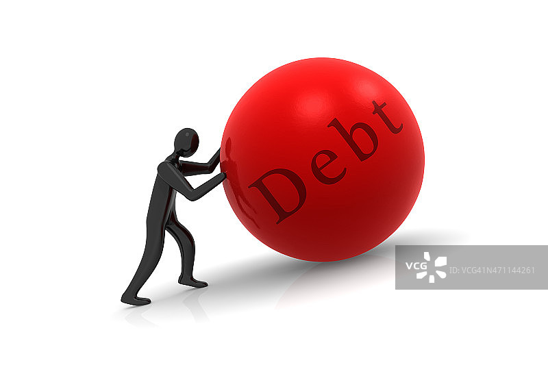 为债务所困图片素材