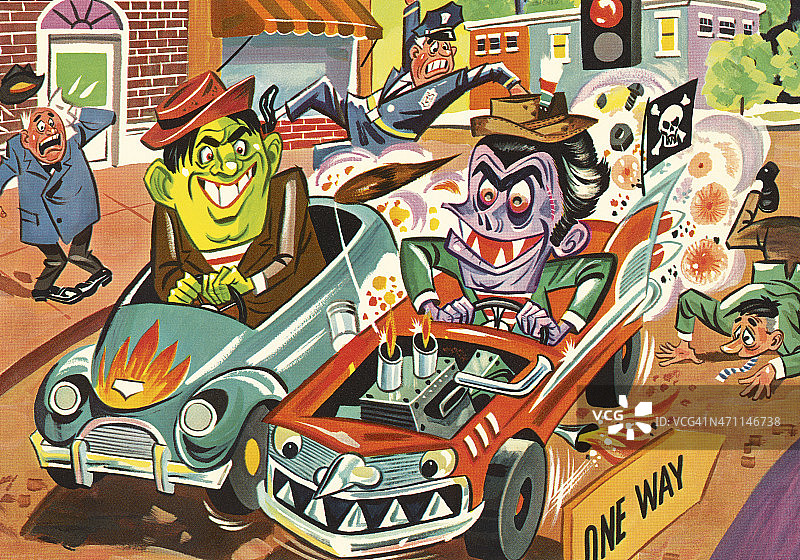 直线竞速赛车图片素材